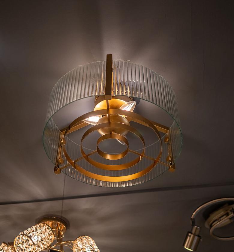 BRONZE PLATED CEILING LAMP image